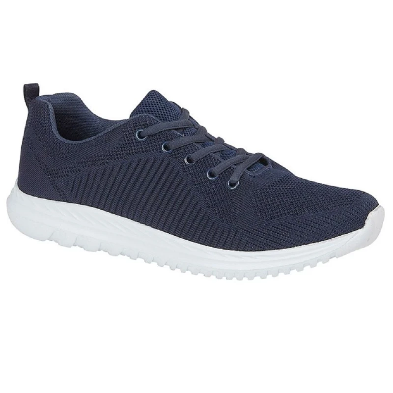 Image of Dek Mens Freeway Memory Foam Trainer in Navy Size: 4 Navy Male 4