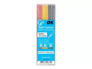 Image of OX Tools OX-P503202 Tuff Carbon Basic Colour and Graphite Lead 10pk