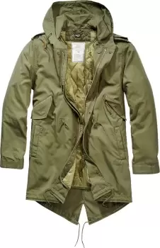 Image of Brandit M51 US Parka Jacket, green Size M green, Size M