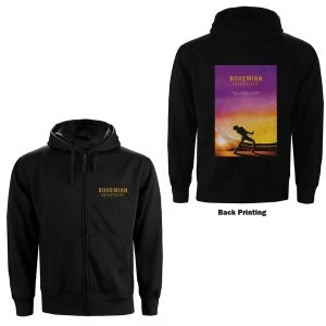 Image of Queen - Bohemian Rhapsody Movie Poster Unisex Small Hoodie - Black