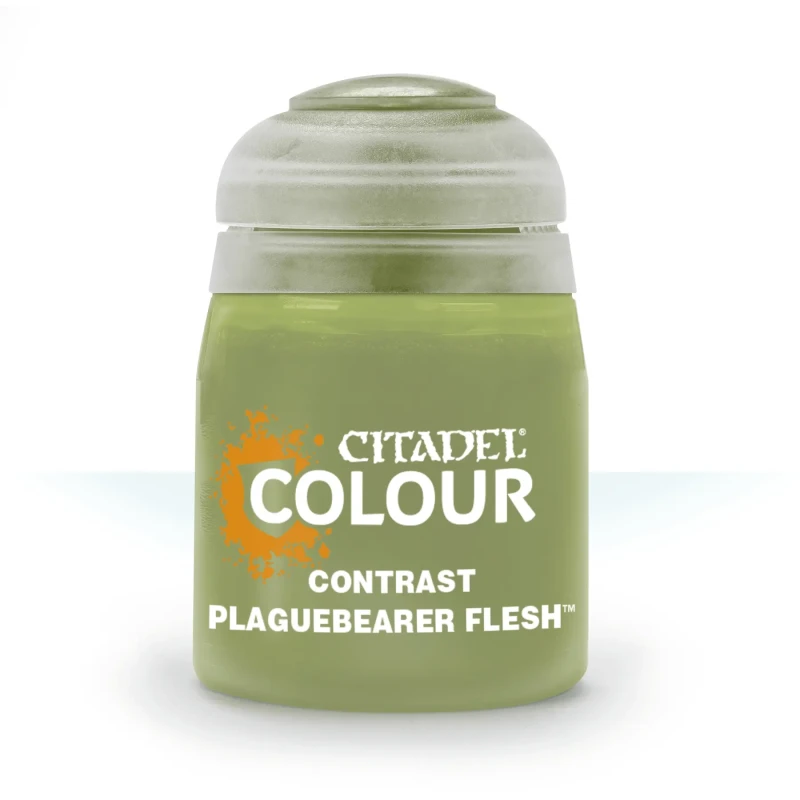 Image of Citadel Games Workshop Colour Contrast: Plaguebearer Flesh (18ml) Paint Multi