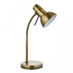 Image of Gallery Interiors Amalfi USB Table Lamp Antique Brass
