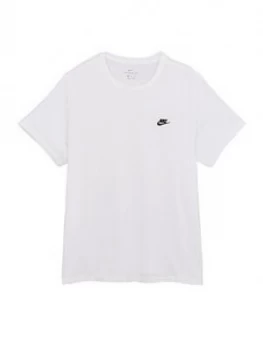 Image of Nike Nsw Club Plus Size T-Shirt - T-Shirt - White