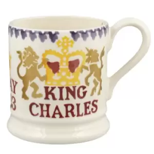 Image of Emma Bridgewater King Charles III Coronation Half Pint Mug