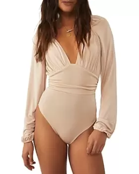 Image of Free People In Your Arms Shirred Bodysuit