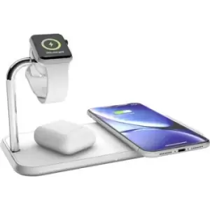 Image of ZENS Wireless charger 2000 mA Dual qi Apple-Watch ZEDC05W Outputs Inductive charging standard White