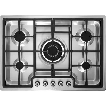 Image of SMEG PGF75-4 72cm Gas Hob - Stainless Steel