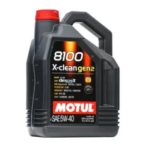 Image of MOTUL Engine oil 8100 X-CLEAN GEN2 5W-40 109762