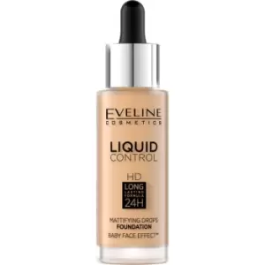 Image of Eveline Cosmetics Liquid Control Liquid Foundation With Pipette Shade 016 Vanilla Beige 32 ml
