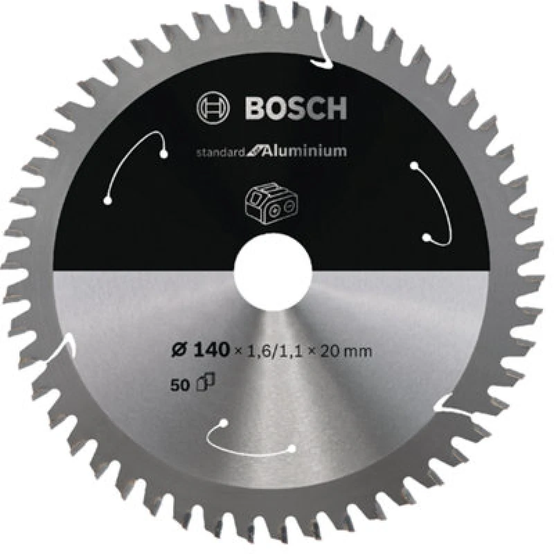 Image of Bosch Cordless Circular Saw Blade for Aluminium 2608837755 Diameter: 140mm
