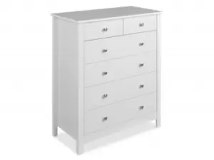 Image of Furniture To Go Florence White 42 Chest of Drawers Flat Packed
