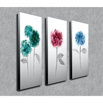 Image of CU17 Multicolor Decorative Canvas Painting (3 Pieces)