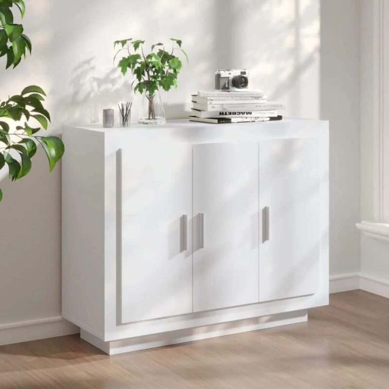 Image of VIDAXL Sideboard White 92x35x75cm Engineered Wood Vidaxl 8720286966365