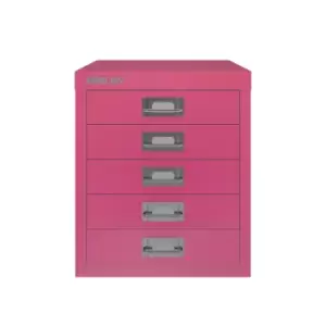 Image of Bisley 5 Drawer Cabinet, Fuchsia