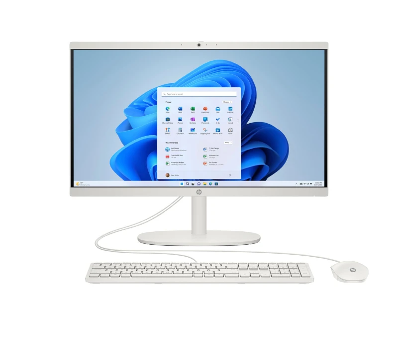 Image of HP 22 -dg0007na 21.45" All-in-One - Intel Celeron, 128 Flash - White
