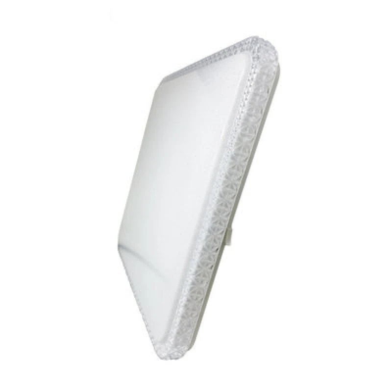 Image of ExtraStar 48W LED Square Ceiling Light Adjustable Colour Temperature Tri-tone 3000k, 4200K, 6500k, 5500 Lumen, Arylic Crystal Edge Clear