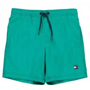 Image of Tommy Hilfiger Tommy Small Logo Swim Shorts - Calypso L54