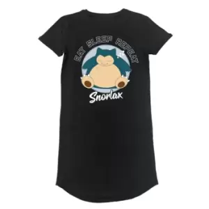 Image of Pokemon - Sleeping Snorlax (T-Shirt Dress) Medium