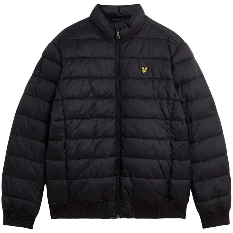 Image of Lyle & Scott Funnel Neck Wadded Jacket Jet Black XXL