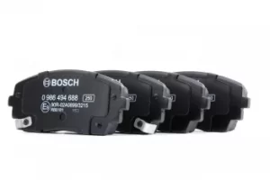 Image of Bosch Brake Pads KIA 0 986 494 688 581011YA00,581011YA30,581011YA00 Disk Pads,Brake Pad Set, disc brake 581011YA30,581011YA35,581011YA40,581011YA45