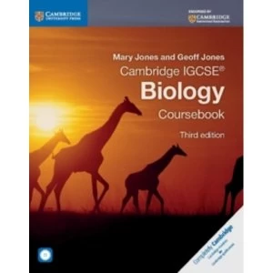 Image of Cambridge IGCSE (R) Biology Coursebook with CD-ROM by Geoff Jones, Mary Jones (Mixed media product, 2014)