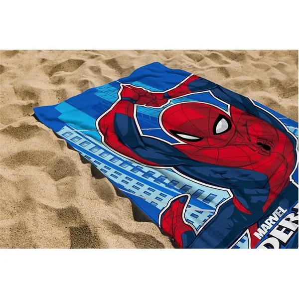 Image of Spiderman Spiderman Go Spidey Beach Bathroom Cotton Towel Towels One Size Blue 77984918000