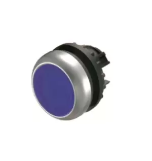 Image of Eaton Blue Push Button - Momentary, M22 Series, 22.5mm Cutout, Round