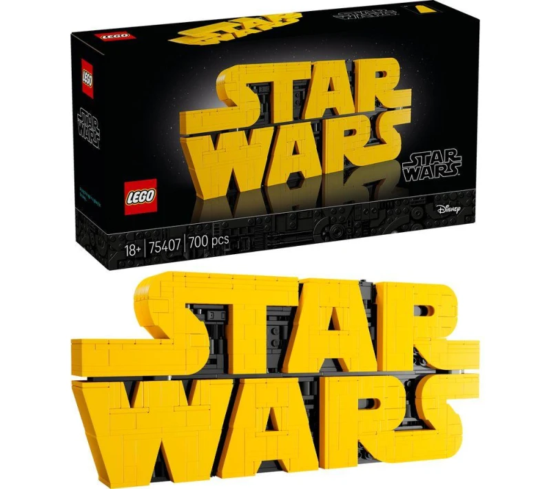 Image of LEGO Star Wars 75407 Brick-Built Star Wars Logo Set for Adults 5702017817583