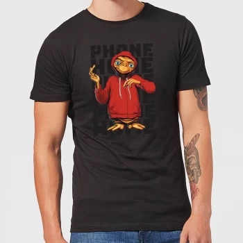 Image of ET Phone Home Stylised T-Shirt - Black - 4XL - Black
