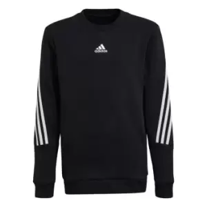 Image of adidas Future Icons 3-Stripes Crew Sweatshirt Kids - Black
