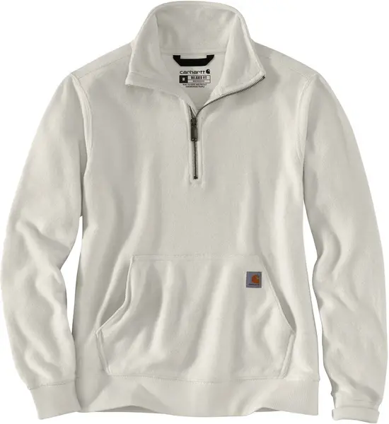 Image of Carhartt Midweight Half Zip Ladies Sweatshirt, white, Size L for Women