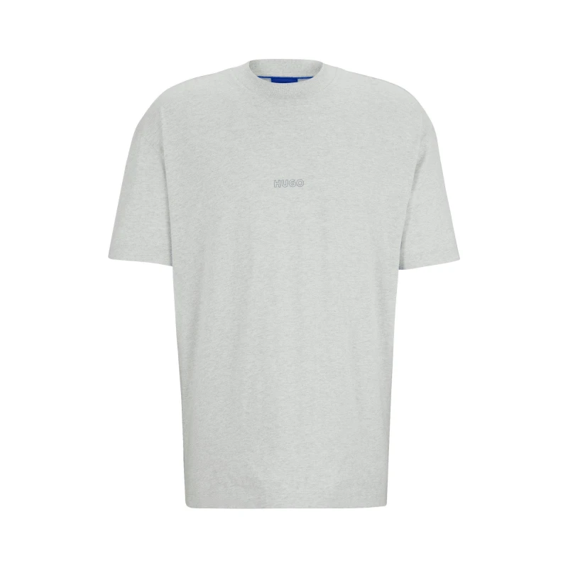 Image of Hugo Outline Logos T-Shirt - Grey Grey S
