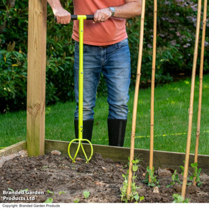 Image of Garden Gear Manual Twist Cultivator And Tiller, Steel Tool With Curved Tines For Loosening Soil, Weeding, Aerating, Compost Mixing