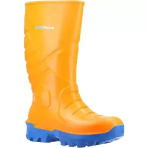 Image of Nora Max Unisex Adult Noratherm S5 PU Safety Boots (9 UK) (Orange/Blue) - Orange/Blue