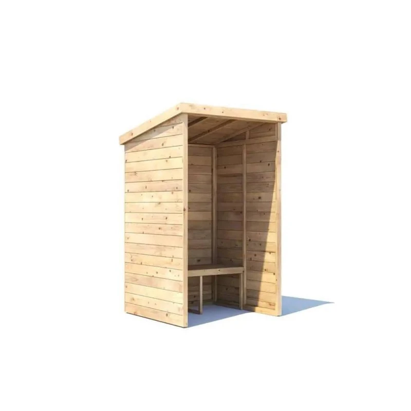 Image of Dunster House Garden Arbour With Pent Roof, W1.2M X D1.2M / W4' X D4' , Pressure Treated, Apocallipo