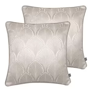 Image of Prestigious Textiles Boudoir Twin Pack Polyester Filled Cushions Vellum