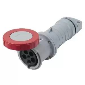 Image of Abb 463C6W Conn, Mains Socket, 63A, 415V, Red