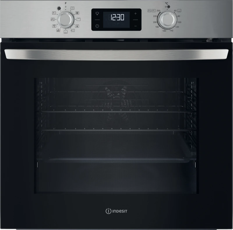 Image of Indesit Turn&Go IO 278P1 X UK Electric Pyrolytic Oven - Stainless Steel 8050147705421