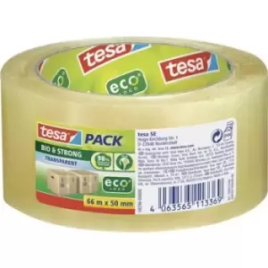 Image of tesa BIO & STRONG 58296 Packaging tape Transparent (L x W) 66 m x 50 mm