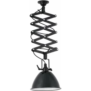 Image of Faro Lighting - Faro Mou - 1 Light Adjustable Dome Ceiling Pendant White, Black, E27