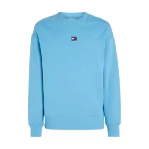 Image of Tommy Jeans Tjm Rlx XS Badge Crew - Blue