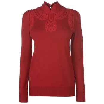 Image of Biba Batternburg knit jumper - Red