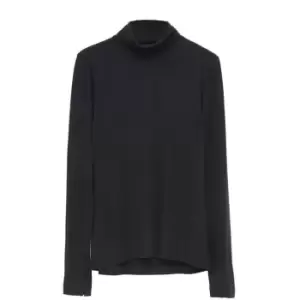 Image of French Connection Venetia Jersey Roll Neck Top - Black