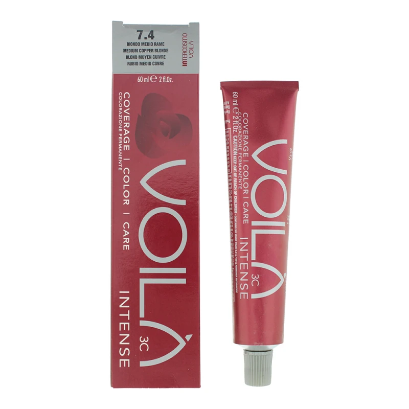 Image of Intercosmo Voila 3c Intense 7.4 Medium Copper Blonde Hair Colour 60ml