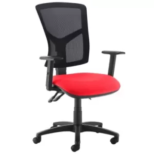 Image of Dams MTO Senza High Mesh Back Operator Chair with Adjustable Arms - Bridgetown P