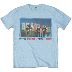 Image of The Beatles - Nippon Budokan Mens Medium T-Shirt - Blue