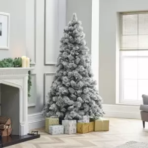 Image of The Winter Workshop - 7ft Snowy Virginia Pine Artificial Christmas Tree