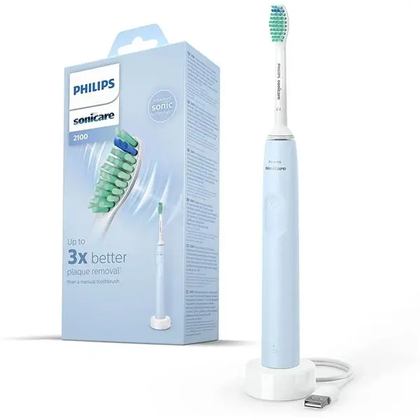 Image of Philips Sonicare Series 2100 HX3651/12 Light Blue Electric Toothbrush