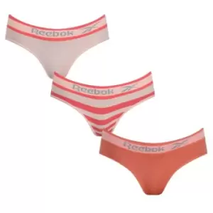 Image of Reebok 3 Pack Bona Briefs Womens - Orange