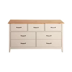 Image of Westwick Grey oak effect 7 Drawer Chest (H)750mm (W)1403mm (D)400mm